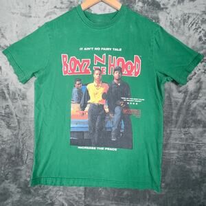Boyz N The Hood Shoe Palace Men T-Shirt M Green Graphic Movie Increase The Peace